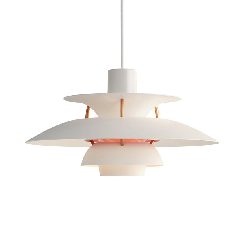 3 Layers Pendant Light with Flared Shade Macaron Style Aluminum 1 Light Black/Gray Hanging Lamp, 12"/16" Wide Clearhalo 'Ceiling Lights' 'Modern Pendants' 'Modern' 'Pendant Lights' 'Pendants' Lighting' 119595