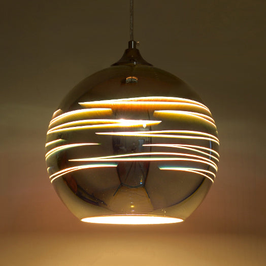 Contemporary Orb Mini Pendant Light Glass Shade One Head Hanging Lamp for Bar Cafe Clearhalo 'Ceiling Lights' 'Glass shade' 'Glass' 'Modern Pendants' 'Modern' 'Pendant Lights' 'Pendants' Lighting' 119610