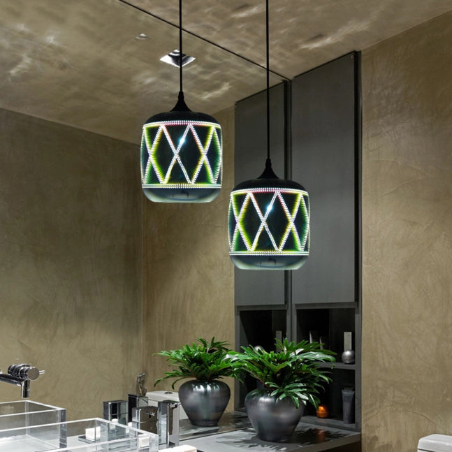 Contemporary Orb Mini Pendant Light Glass Shade One Head Hanging Lamp for Bar Cafe Chrome A Clearhalo 'Ceiling Lights' 'Glass shade' 'Glass' 'Modern Pendants' 'Modern' 'Pendant Lights' 'Pendants' Lighting' 119615