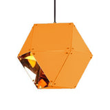 9.5"/12" Wide Gem Hanging Light Kit Minimalist Metal 1 Light Black/White/Pink Hanging Pendant Lamp Yellow Clearhalo 'Ceiling Lights' 'Modern Pendants' 'Modern' 'Pendant Lights' 'Pendants' Lighting' 119977