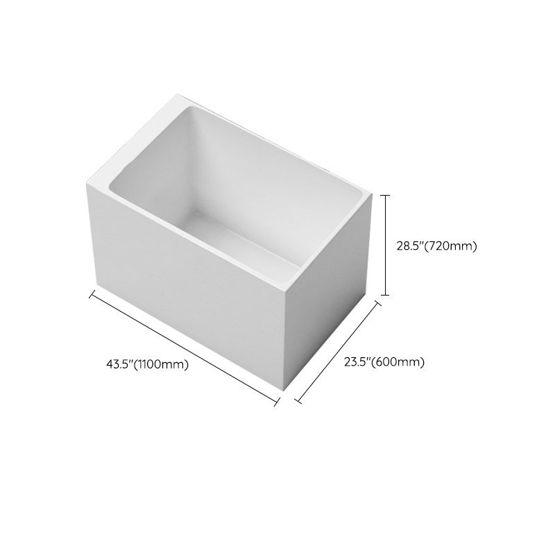 Modern Corner White Acrylic Bathtub Rectangle with Drain Bath Tub Clearhalo 'Bathroom Remodel & Bathroom Fixtures' 'Bathtubs' 'Home Improvement' 'home_improvement' 'home_improvement_bathtubs' 'Showers & Bathtubs' 1200x1200_0023bf45-6bf7-4ded-a982-349f56e7f297