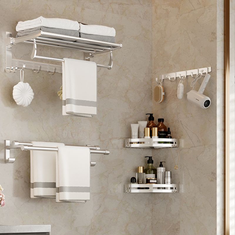 Traditional Bath Shelf Stainless Steel Paper Holder Bathroom Accessories Hardware Set Clearhalo 'Bathroom Hardware Sets' 'Bathroom Hardware' 'Bathroom Remodel & Bathroom Fixtures' 'bathroom_hardware_sets' 'Home Improvement' 'home_improvement' 'home_improvement_bathroom_hardware_sets' 1200x1200_0036ef72-3087-410d-b2e4-78f486c529b2