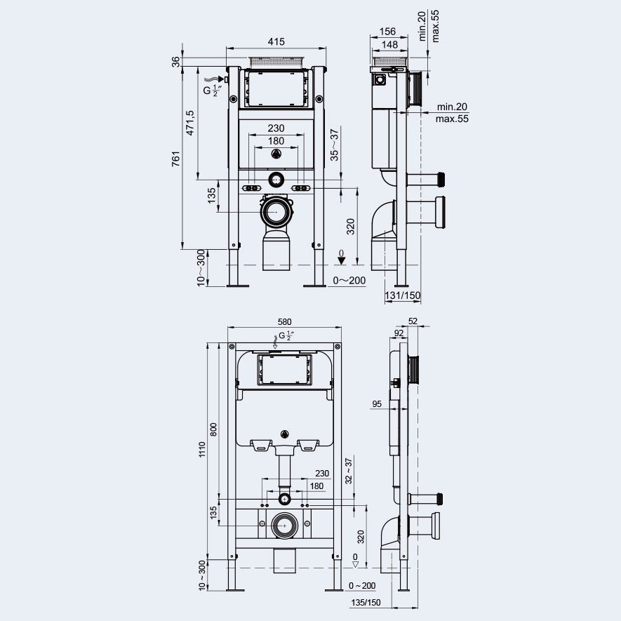 Contemporary 1-Piece Bidet Toilet Wall Mount Toilet Bowl for Washroom Clearhalo 'Bathroom Remodel & Bathroom Fixtures' 'Home Improvement' 'home_improvement' 'home_improvement_toilets' 'Toilets & Bidets' 'Toilets' 1200x1200_0043e127-0a78-4793-a708-26fb357560be