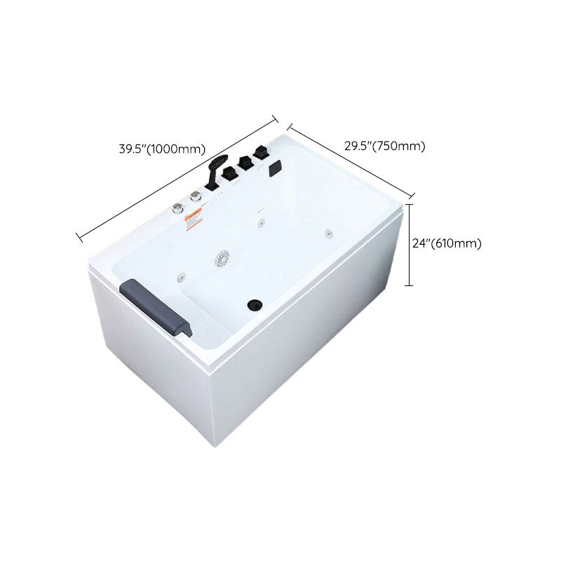 Bathroom Soaking Bath Tub Seat Included Back to Wall Bathtub Clearhalo 'Bathroom Remodel & Bathroom Fixtures' 'Bathtubs' 'Home Improvement' 'home_improvement' 'home_improvement_bathtubs' 'Showers & Bathtubs' 1200x1200_007b1cb3-8a51-4dd6-b9c9-074a2971f993