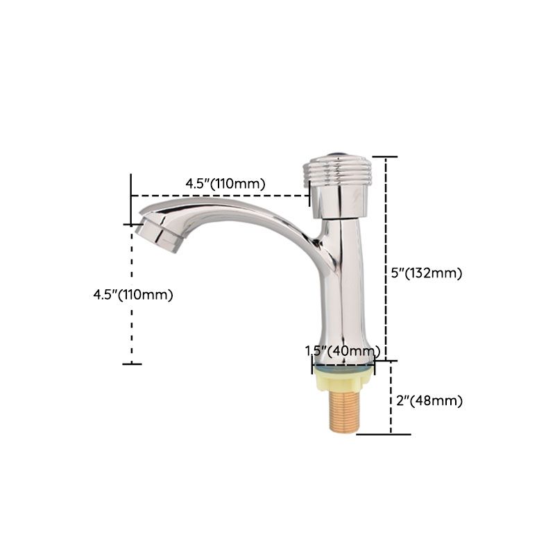 Modern Bathroom Faucet Chrome Knob Handle with Water Hose Vessel Sink Faucet Clearhalo 'Bathroom Remodel & Bathroom Fixtures' 'Bathroom Sink Faucets' 'Bathroom Sinks & Faucet Components' 'bathroom_sink_faucets' 'Home Improvement' 'home_improvement' 'home_improvement_bathroom_sink_faucets' 1200x1200_0080e691-7b98-4bf5-a638-c482dc772f96