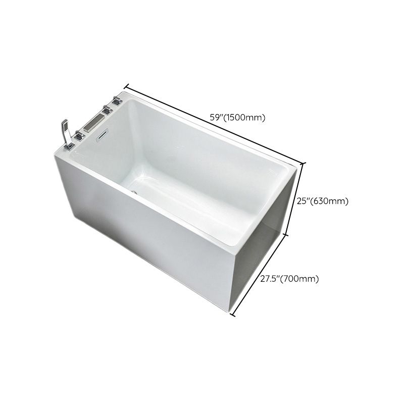 Back to Wall Bathtub Antique Finish Soaking Rectangular Modern Tub Clearhalo 'Bathroom Remodel & Bathroom Fixtures' 'Bathtubs' 'Home Improvement' 'home_improvement' 'home_improvement_bathtubs' 'Showers & Bathtubs' 1200x1200_00823bd1-4dfd-47c9-b634-8aaac0a65bf4