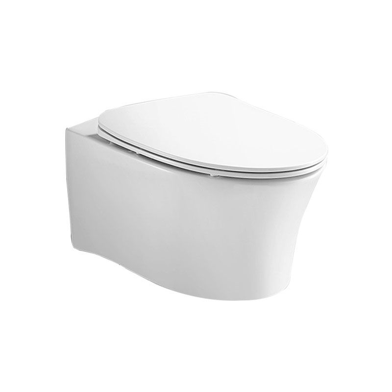 Modern White Siphon Jet Toilet Bowl Wall Mount Flush Toilet With Seat for Bathroom Clearhalo 'Bathroom Remodel & Bathroom Fixtures' 'Home Improvement' 'home_improvement' 'home_improvement_toilets' 'Toilets & Bidets' 'Toilets' 1200x1200_0089c4d0-6aaf-4738-a839-011fe2b487ba