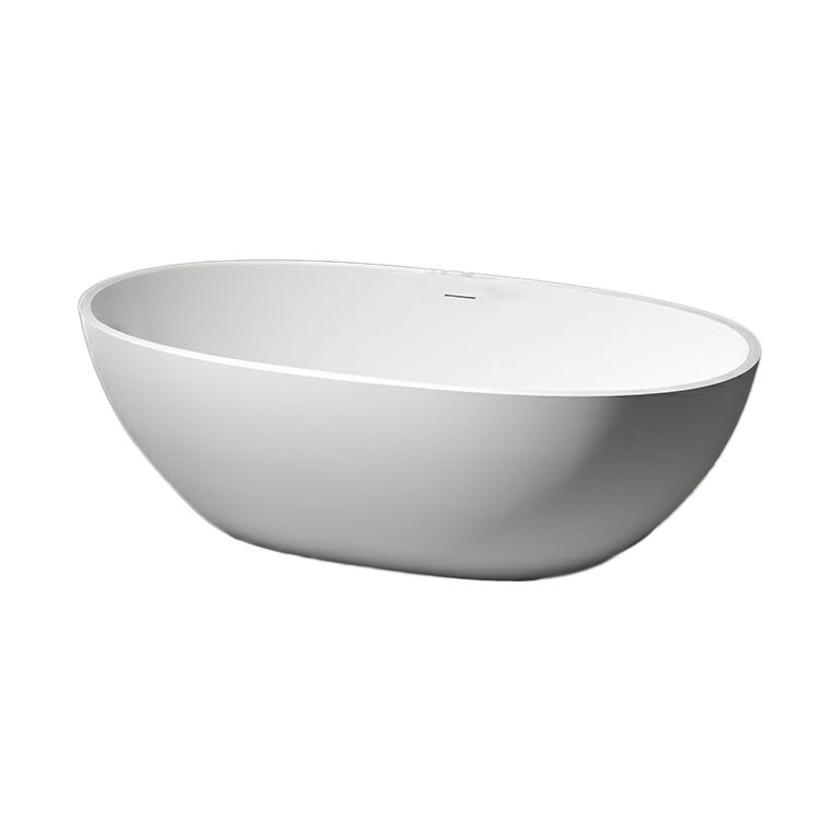 Modern Stone Freestanding Tub Soaking 22.05-inch Tall Bath with Overflow Trim Clearhalo 'Bathroom Remodel & Bathroom Fixtures' 'Bathtubs' 'Home Improvement' 'home_improvement' 'home_improvement_bathtubs' 'Showers & Bathtubs' 1200x1200_00a7a489-8749-4bb5-843d-49e8484d8acc