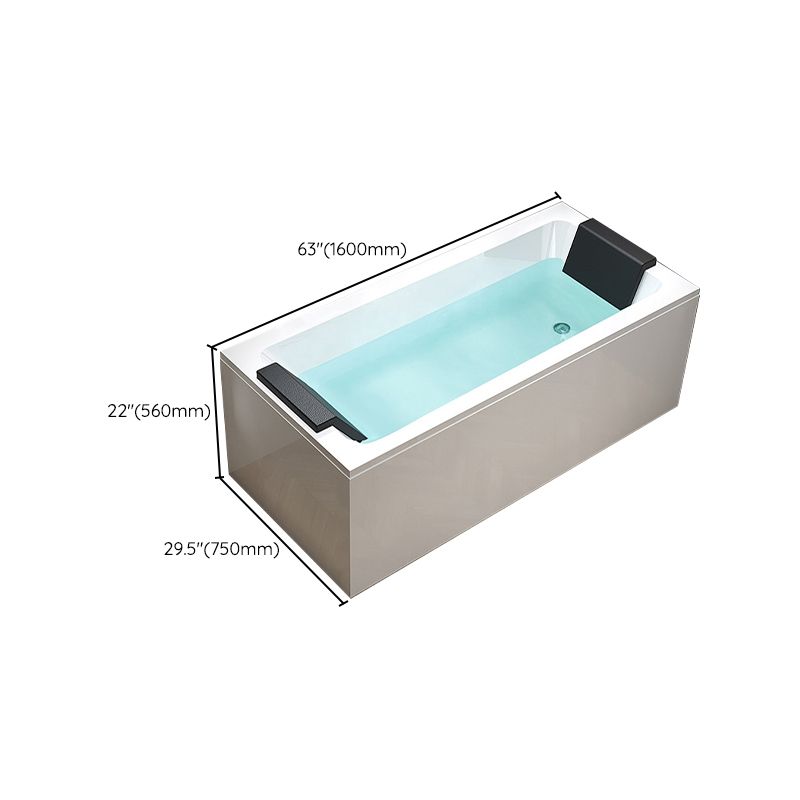 Flat Bottom Soaking Bathtub Antique Finish Rectangular Modern Bath Tub Clearhalo 'Bathroom Remodel & Bathroom Fixtures' 'Bathtubs' 'Home Improvement' 'home_improvement' 'home_improvement_bathtubs' 'Showers & Bathtubs' 1200x1200_00aa13e5-3a55-4c17-864d-af98b8726632