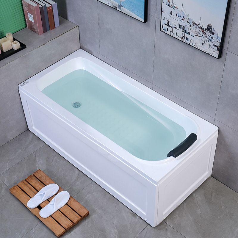 Modern Acrylic Rectangular Bathtub Soaking White Bathtub , 29.53" Wide Clearhalo 'Bathroom Remodel & Bathroom Fixtures' 'Bathtubs' 'Home Improvement' 'home_improvement' 'home_improvement_bathtubs' 'Showers & Bathtubs' 1200x1200_00aaf196-4e65-4e45-a476-3e89523d6872