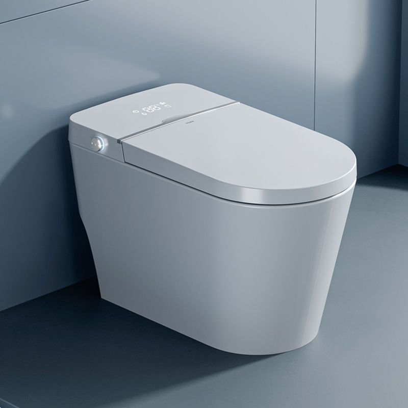 White Finish Antimicrobial One Pieces Smart Toilet Elongated Bidet Seat Clearhalo 'Bathroom Remodel & Bathroom Fixtures' 'Bidets' 'Home Improvement' 'home_improvement' 'home_improvement_bidets' 'Toilets & Bidets' 1200x1200_00c09115-bb9b-4499-9a40-9192a69acd25