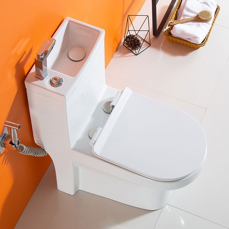 Modern Floor Mount Toilet Bowl Elong Toilet with Seat for Bathroom Clearhalo 'Bathroom Remodel & Bathroom Fixtures' 'Home Improvement' 'home_improvement' 'home_improvement_toilets' 'Toilets & Bidets' 'Toilets' 1200x1200_00f951cb-db9d-466d-b060-2d69f67a954f