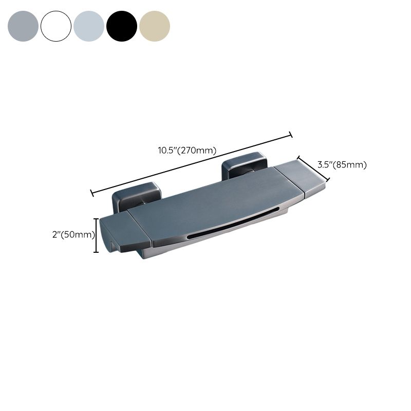 Modern Bathroom Tub Spout Wall Mounted Fixed Waterfall Faucet Clearhalo 'Bathroom Remodel & Bathroom Fixtures' 'Bathtub Faucets' 'bathtub_faucets' 'Home Improvement' 'home_improvement' 'home_improvement_bathtub_faucets' 1200x1200_00fd7ddc-5260-4ee7-a223-d360705a39f6