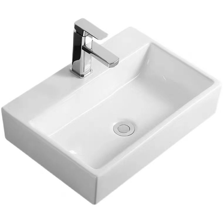 Modern Vessel Bathroom Sink Porcelain White Wash Stand for Bathroom Clearhalo 'Bathroom Remodel & Bathroom Fixtures' 'Bathroom Sinks & Faucet Components' 'Bathroom Sinks' 'bathroom_sink' 'Home Improvement' 'home_improvement' 'home_improvement_bathroom_sink' 1200x1200_0120f86b-5101-41d1-9d31-65bc308042ad