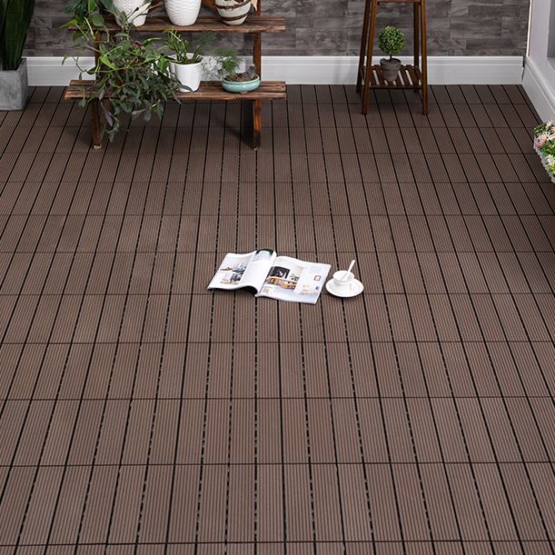 Interlocking Composite Deck Tile Outdoor Patio 11.8" x 11.8" Decktile Clearhalo 'Home Improvement' 'home_improvement' 'home_improvement_outdoor_deck_tiles_planks' 'Outdoor Deck Tiles & Planks' 'Outdoor Flooring & Tile' 'Outdoor Remodel' 'outdoor_deck_tiles_planks' 1200x1200_017bd8c6-edb1-4835-a785-0b01c1117ffc