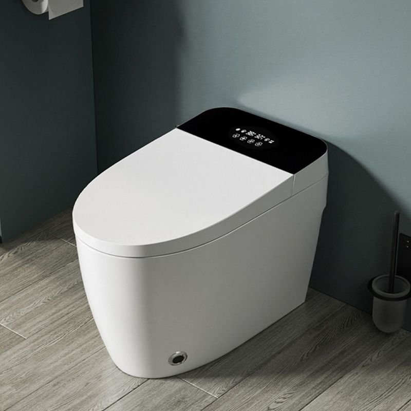 White Elongated Floor Standing Bidet with Heated Seat Stain Resistant Clearhalo 'Bathroom Remodel & Bathroom Fixtures' 'Bidets' 'Home Improvement' 'home_improvement' 'home_improvement_bidets' 'Toilets & Bidets' 1200x1200_01b23674-c61e-4c47-b346-84d71b37ce46