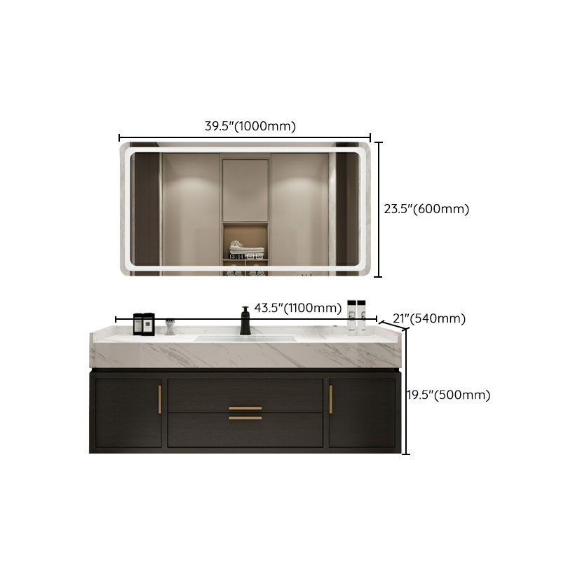 Wall Mount Mirror Included Bath Vanity with Faucet Doors for Bathroom Clearhalo 'Bathroom Remodel & Bathroom Fixtures' 'Bathroom Vanities' 'bathroom_vanities' 'Home Improvement' 'home_improvement' 'home_improvement_bathroom_vanities' 1200x1200_01ca9daa-67d1-4e2f-a85b-507a623ccc6b