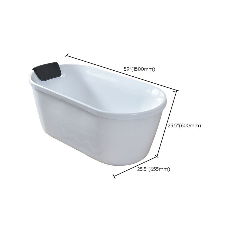 Freestanding Soaking Bath Back to Wall Modern White Bathtub With Faucet Clearhalo 'Bathroom Remodel & Bathroom Fixtures' 'Bathtubs' 'Home Improvement' 'home_improvement' 'home_improvement_bathtubs' 'Showers & Bathtubs' 1200x1200_01d83ab3-0eb5-40e4-8ad1-da0931d919b2