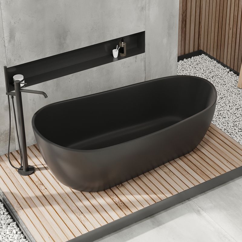 Antique Finish Soaking Modern Bathtub Stand Alone Oval Bath Tub Clearhalo 'Bathroom Remodel & Bathroom Fixtures' 'Bathtubs' 'Home Improvement' 'home_improvement' 'home_improvement_bathtubs' 'Showers & Bathtubs' 1200x1200_01e50208-d51f-4af6-9d3f-718241448fe6