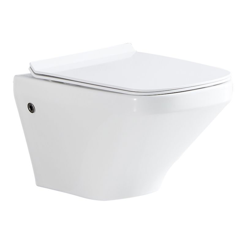 Elongated Wall Mounted Bidet 18.1" H Cotton White Smart Bidet with Warm Air Dryer Clearhalo 'Bathroom Remodel & Bathroom Fixtures' 'Bidets' 'Home Improvement' 'home_improvement' 'home_improvement_bidets' 'Toilets & Bidets' 1200x1200_01f383d0-4897-4fe3-93cc-907f578be5bb