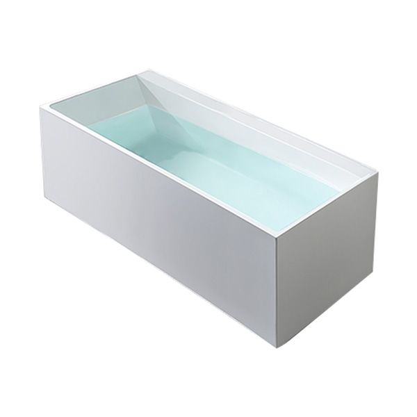 Freestanding Antique Finish Soaking Bathtub Rectangular Modern Bath Tub Clearhalo 'Bathroom Remodel & Bathroom Fixtures' 'Bathtubs' 'Home Improvement' 'home_improvement' 'home_improvement_bathtubs' 'Showers & Bathtubs' 1200x1200_01fe8bd3-7283-43a1-9e7e-6ced7e2fec8a