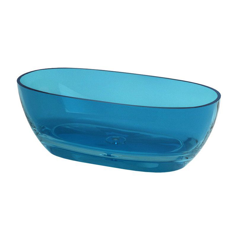 Modern Oval Colorful Bath Tub Soaking Freestanding Tub for Home Clearhalo 'Bathroom Remodel & Bathroom Fixtures' 'Bathtubs' 'Home Improvement' 'home_improvement' 'home_improvement_bathtubs' 'Showers & Bathtubs' 1200x1200_020b6580-3dde-473e-ad8f-211bae5772b1