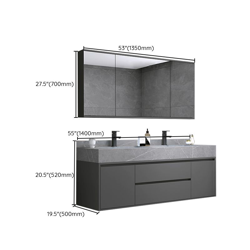 Modern Bathroom Vanity Set Wall Mount Faucet Included Bathroom Vanity Clearhalo 'Bathroom Remodel & Bathroom Fixtures' 'Bathroom Vanities' 'bathroom_vanities' 'Home Improvement' 'home_improvement' 'home_improvement_bathroom_vanities' 1200x1200_0251f81f-95d0-41ef-a0a9-36478badbaad