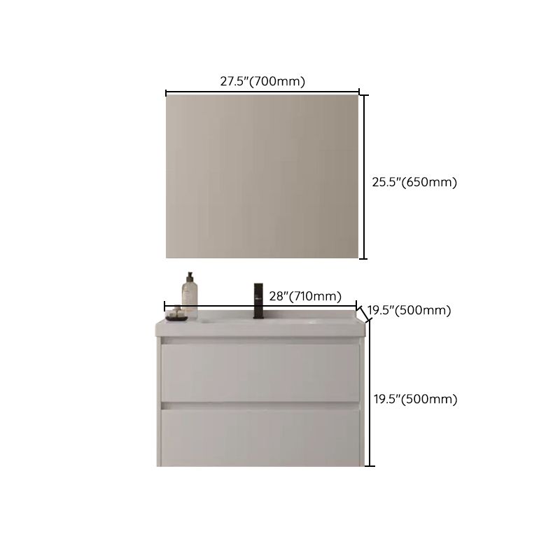 Wall Mount Bathroom Vanity Modern White Ceramic Top Single-Sink Vanity Set Clearhalo 'Bathroom Remodel & Bathroom Fixtures' 'Bathroom Vanities' 'bathroom_vanities' 'Home Improvement' 'home_improvement' 'home_improvement_bathroom_vanities' 1200x1200_0297e0c5-dffb-4a98-bee0-0ba09ffc2a1c