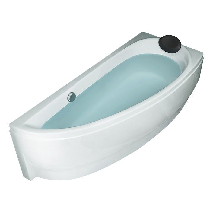 Modern White Acrylic Corner Tub Soaking 29.13-inch Tall Bathtub for Bathroom Clearhalo 'Bathroom Remodel & Bathroom Fixtures' 'Bathtubs' 'Home Improvement' 'home_improvement' 'home_improvement_bathtubs' 'Showers & Bathtubs' 1200x1200_02a24fc0-e8cb-4d98-a226-1fd3fbc48ff1
