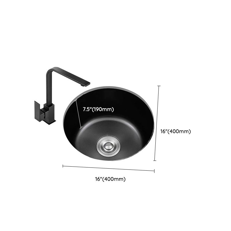 Contemporary Style Kitchen Sink Stainless Steel Round Drop-In Kitchen Sink Clearhalo 'Home Improvement' 'home_improvement' 'home_improvement_kitchen_sinks' 'Kitchen Remodel & Kitchen Fixtures' 'Kitchen Sinks & Faucet Components' 'Kitchen Sinks' 'kitchen_sinks' 1200x1200_02b4b2cb-96e0-4fa3-b692-b033e7870715