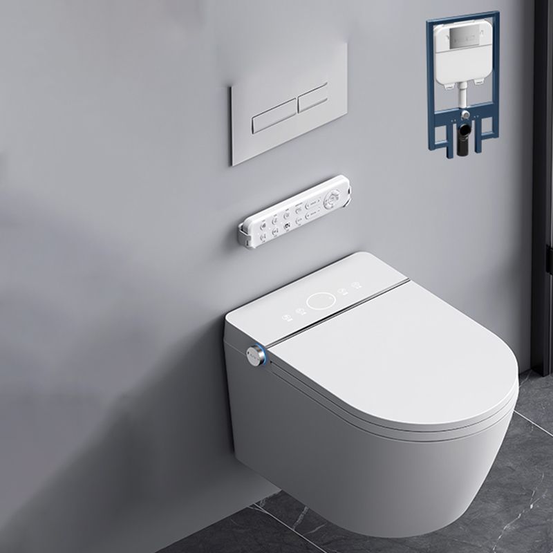 Elongated Wall Mounted Bidet Smart Bidet with Dryer and Heated Seat Clearhalo 'Bathroom Remodel & Bathroom Fixtures' 'Bidets' 'Home Improvement' 'home_improvement' 'home_improvement_bidets' 'Toilets & Bidets' 1200x1200_02bc937c-0f50-45e3-9504-d66156e8ed2a