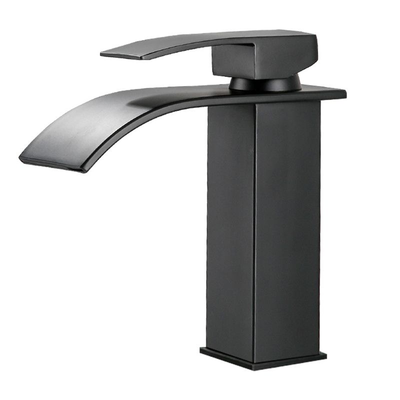 American Style 1 Handle Waterfall Basin Faucet, Bathroom Water Sink Faucet with Drain Clearhalo 'bathroom_sink_faucets' 'Conjunta de Baño y Conjunta de Grifo' 'Coronamiento de Baño y Dispositivo de Baño' 'Grifo del lavabo del baño' 'Hogar' 'home_improvement' 'home_improvement_bathroom_sink_faucets' 'Mejoras para el hogar' 1200x1200_02cc7bf8-479a-40b3-8a2a-fd1b2b05a6d4