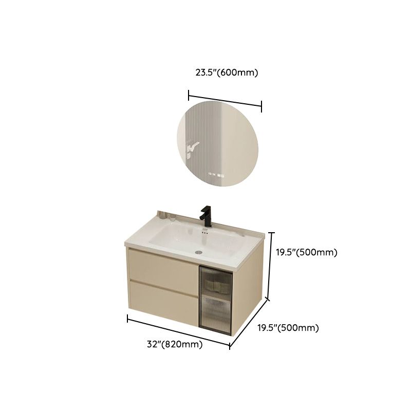 Modern Bathroom Sink Vanity Ceramic Top Wall Mount with Soft Close Door Clearhalo 'Bathroom Remodel & Bathroom Fixtures' 'Bathroom Vanities' 'bathroom_vanities' 'Home Improvement' 'home_improvement' 'home_improvement_bathroom_vanities' 1200x1200_0303e6c2-4f7f-4fb3-a4b5-401c47d8f035