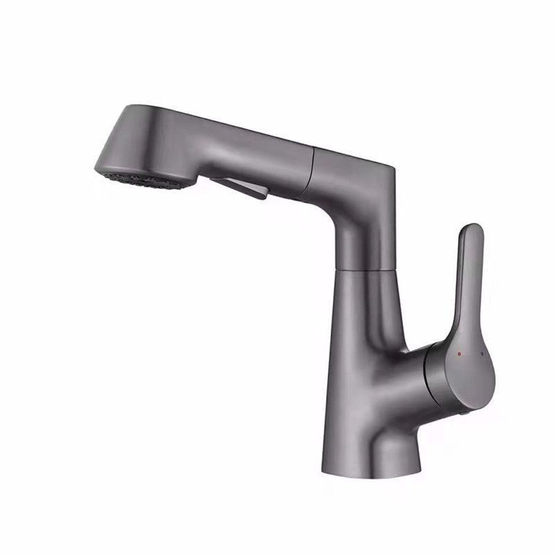 Modern Vessel Sink Faucet Brass Lever Handles Swivel Spout Bathroom Vessel Faucet Clearhalo 'bathroom_sink_faucets' 'Conjuntos de Torneiras de Lavatório e Banheiro' 'home_improvement' 'home_improvement_bathroom_sink_faucets' 'Mobiliário Doméstico' 'Página inicial' 'Renovação e equipamento de casa de banho' 'Torneira para lavatório de banheiro' 1200x1200_03069b52-cf69-4047-b269-b4ac3d1bfb25