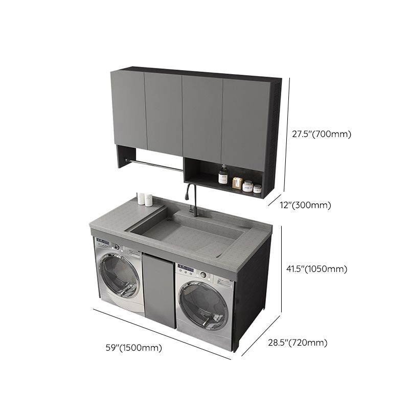 Faucet Included Freestanding Modern Bathroom Sink Vanity with Sink Clearhalo 'Bathroom Remodel & Bathroom Fixtures' 'Bathroom Vanities' 'bathroom_vanities' 'Home Improvement' 'home_improvement' 'home_improvement_bathroom_vanities' 1200x1200_03684ca8-795c-400d-83c5-cead43fcdc30