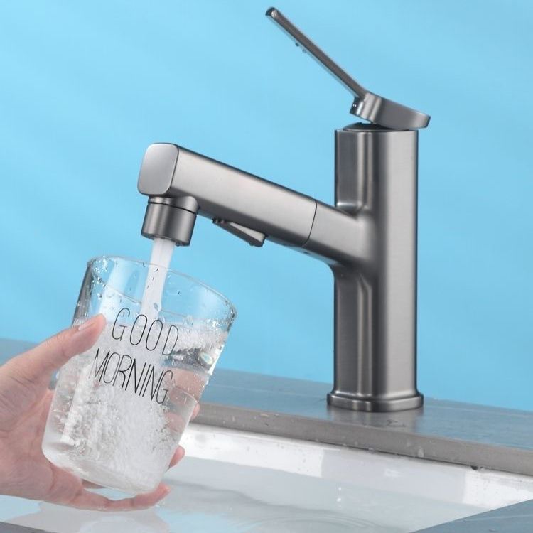 Modern Sink Faucet Pure Color Low Arc Metal Bathroom Sink Faucet Clearhalo 'bathroom_sink_faucets' 'Conjunta de Baño y Conjunta de Grifo' 'Coronamiento de Baño y Dispositivo de Baño' 'Grifo del lavabo del baño' 'Hogar' 'home_improvement' 'home_improvement_bathroom_sink_faucets' 'Mejoras para el hogar' 1200x1200_036e3fe0-c04e-4fcb-8a70-aa7c9f966909