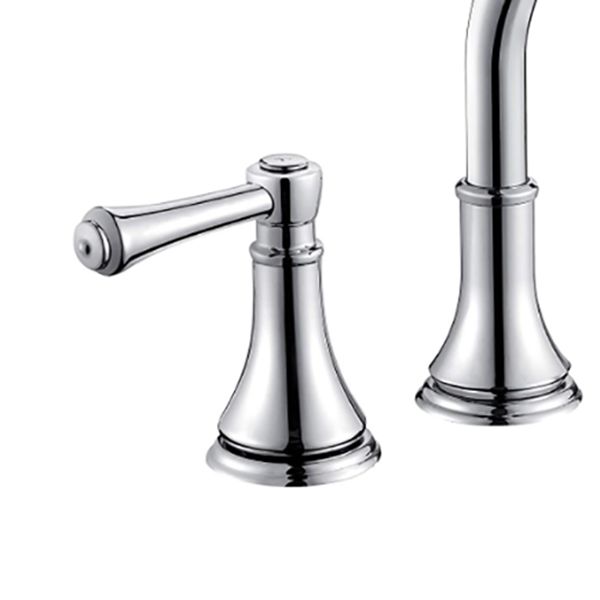 Modern Sink Faucet Widespread Faucet with 2 Handles and 3 Holes Clearhalo 'Bathroom Remodel & Bathroom Fixtures' 'Bathroom Sink Faucets' 'Bathroom Sinks & Faucet Components' 'bathroom_sink_faucets' 'Home Improvement' 'home_improvement' 'home_improvement_bathroom_sink_faucets' 1200x1200_03813711-3793-41aa-9f52-c6057a26ecff