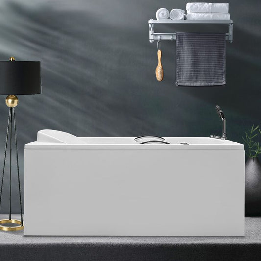 Rectangular Freestanding Bathtub Acrylic Soaking White Modern Bath (Board not Included) Clearhalo 'Bathroom Remodel & Bathroom Fixtures' 'Bathtubs' 'Home Improvement' 'home_improvement' 'home_improvement_bathtubs' 'Showers & Bathtubs' 1200x1200_0390374b-b940-49e6-89a6-faabe7f6b808