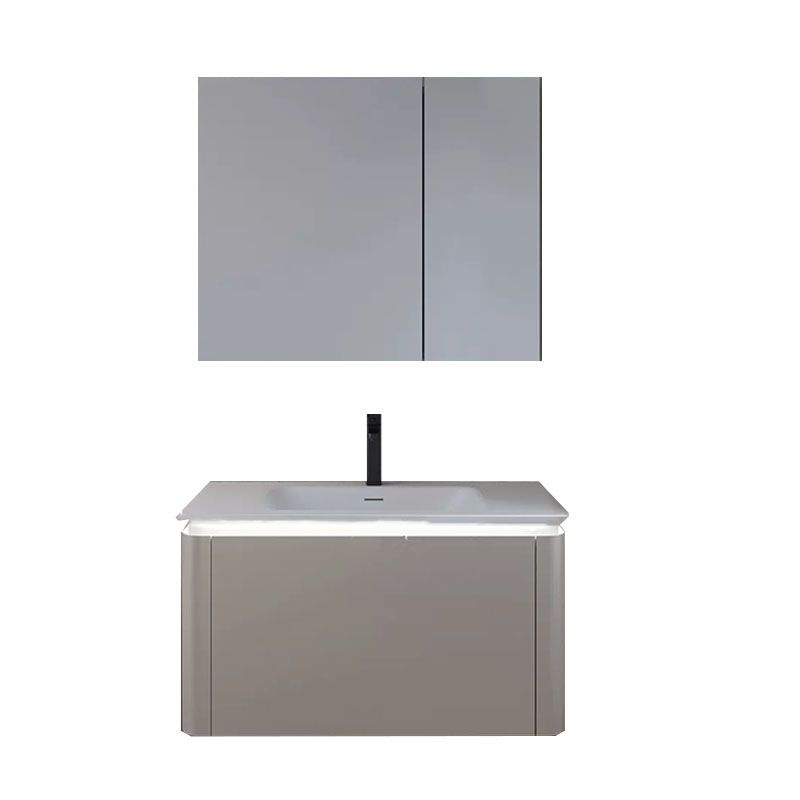 Modern Rectangular Wall Mounted Standard Open Console with Sink Set Clearhalo 'Bathroom Remodel & Bathroom Fixtures' 'Bathroom Vanities' 'bathroom_vanities' 'Home Improvement' 'home_improvement' 'home_improvement_bathroom_vanities' 1200x1200_0397bcb1-839c-4f52-8309-cc8199b5172f