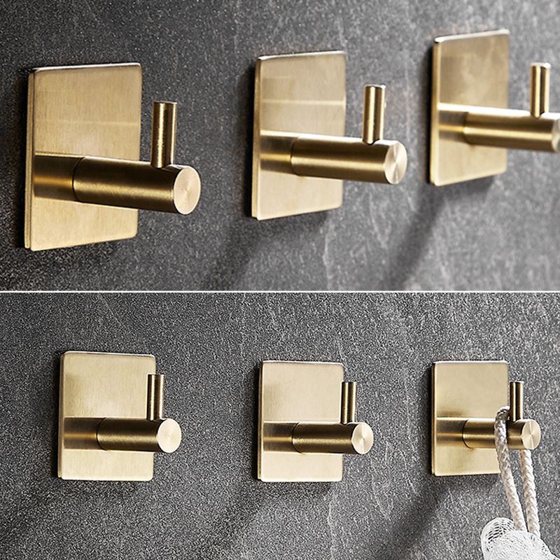 10-Piece Modern Bathroom Accessory Set, Polished Gold, Robe Hooks Clearhalo 'Bathroom Hardware Sets' 'Bathroom Hardware' 'Bathroom Remodel & Bathroom Fixtures' 'bathroom_hardware_sets' 'Home Improvement' 'home_improvement' 'home_improvement_bathroom_hardware_sets' 1200x1200_039ec84b-2248-43fd-a0fb-b04447e5f447