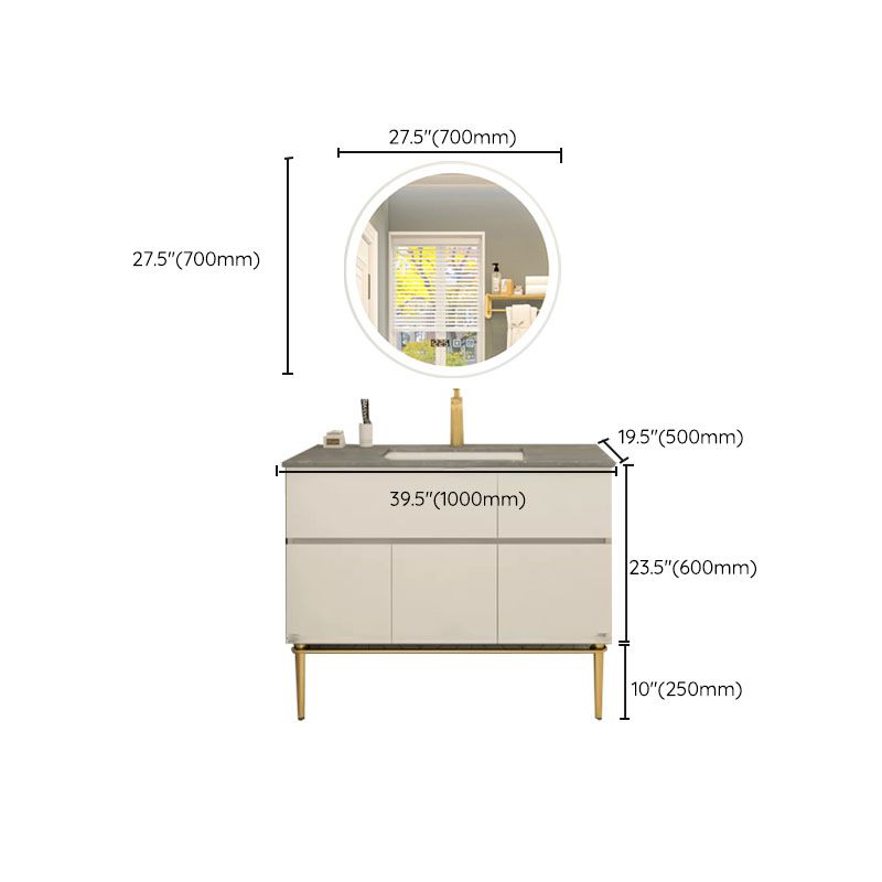 Modern Bathroom Vanity Set Limestone Top with Drawers and Basin Clearhalo 'Bathroom Remodel & Bathroom Fixtures' 'Bathroom Vanities' 'bathroom_vanities' 'Home Improvement' 'home_improvement' 'home_improvement_bathroom_vanities' 1200x1200_03ad5dde-d305-4187-80a6-fbb8bfdada83