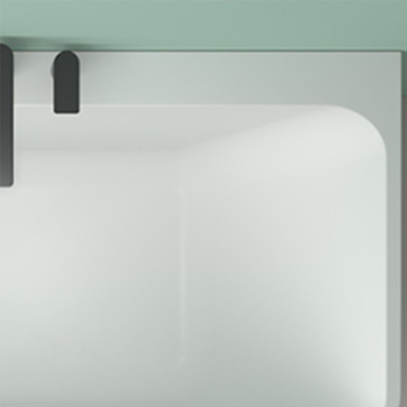 Modern Stone Rectangular Tub Soaking 22.05" Wide Bath with Overflow Trim Bath Clearhalo 'Bathroom Remodel & Bathroom Fixtures' 'Bathtubs' 'Home Improvement' 'home_improvement' 'home_improvement_bathtubs' 'Showers & Bathtubs' 1200x1200_03b2ab9d-aefa-47bc-9908-b54602d3511f