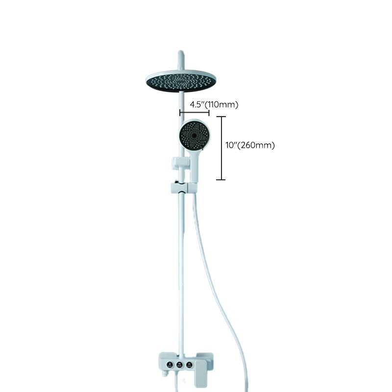 Modern Pressure Balanced Diverter Valve Shower Faucet Adjustable Shower System on Wall Clearhalo 'Bathroom Remodel & Bathroom Fixtures' 'Home Improvement' 'home_improvement' 'home_improvement_shower_faucets' 'Shower Faucets & Systems' 'shower_faucets' 'Showers & Bathtubs Plumbing' 'Showers & Bathtubs' 1200x1200_03ea96d0-16b7-4bb5-b4c9-8f794612c50e