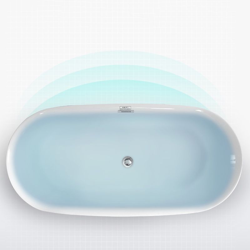 Bathroom Acrylic Oval Bathtub Soaking Tubs without Base in White Clearhalo 'Bathroom Remodel & Bathroom Fixtures' 'Bathtubs' 'Home Improvement' 'home_improvement' 'home_improvement_bathtubs' 'Showers & Bathtubs' 1200x1200_04e01a1c-1877-4eba-a264-5480824f3f42