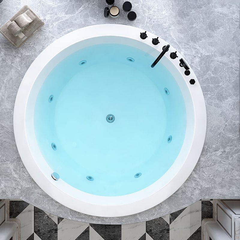 Modern Drop-in Bath Tub Round Acrylic Bathtub for Home and Hotel Clearhalo 'Bathroom Remodel & Bathroom Fixtures' 'Bathtubs' 'Home Improvement' 'home_improvement' 'home_improvement_bathtubs' 'Showers & Bathtubs' 1200x1200_04e03f83-f845-4f35-b8ad-7ccd3a938542