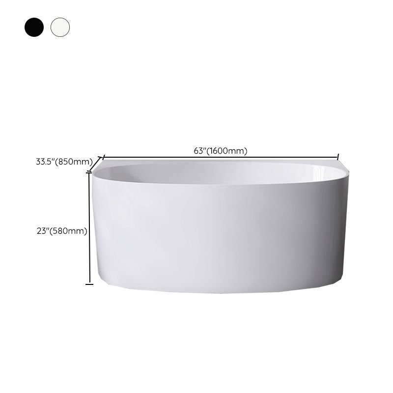 Modern Acrylic Bathtub Center-Front Soaking Bathtub , 22.83-inch Tall Clearhalo 'Bathroom Remodel & Bathroom Fixtures' 'Bathtubs' 'Home Improvement' 'home_improvement' 'home_improvement_bathtubs' 'Showers & Bathtubs' 1200x1200_04eb2ef3-f5ed-41be-8890-faff85820cbc