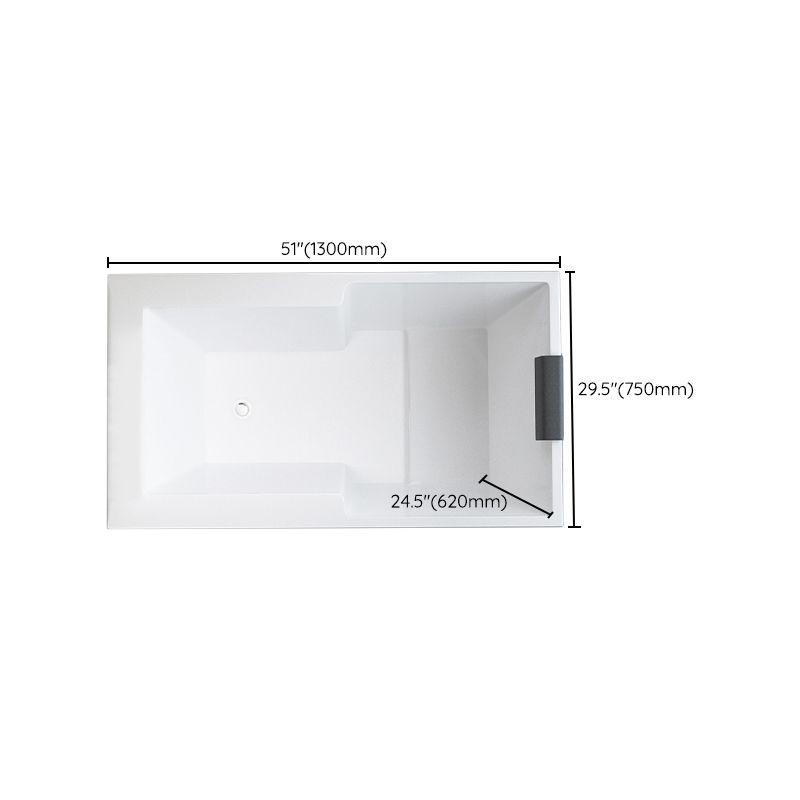 Modern Drop in Acrylic Bathtub Rectangular Soaking White Bath Clearhalo 'Bathroom Remodel & Bathroom Fixtures' 'Bathtubs' 'Home Improvement' 'home_improvement' 'home_improvement_bathtubs' 'Showers & Bathtubs' 1200x1200_050b562a-f751-4e3e-b14b-8cc95572ceae