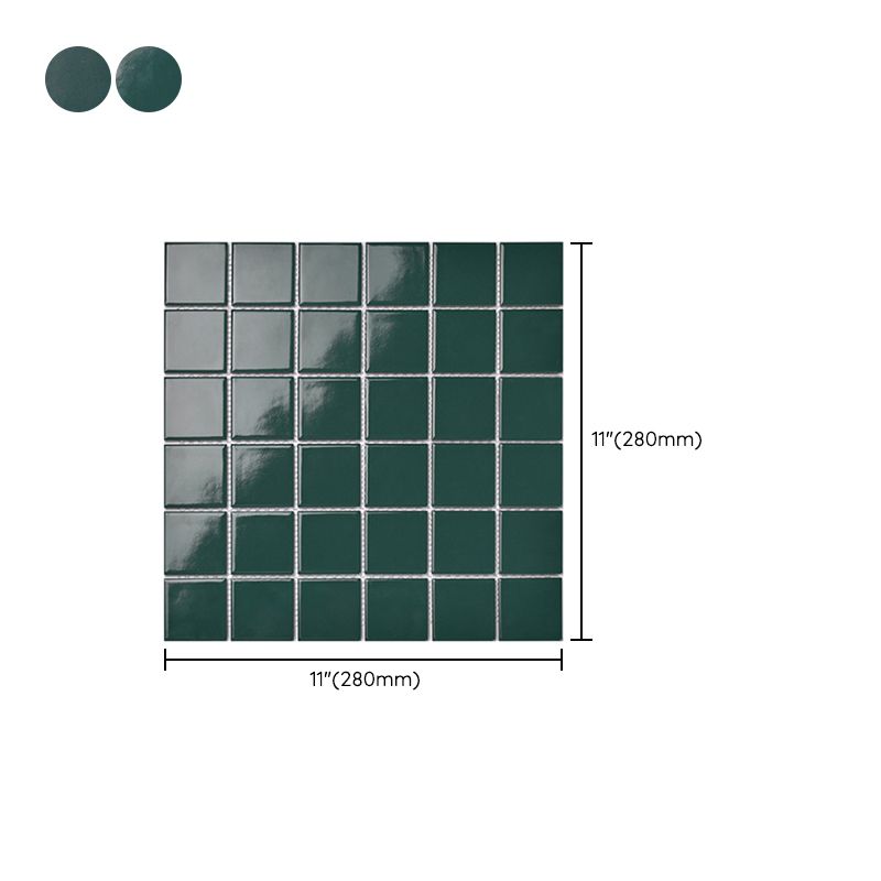 Square Mosaic Peel & Stick Tile in Green Water Resistant Mosaic Tile Clearhalo 'Flooring 'Home Improvement' 'home_improvement' 'home_improvement_peel_stick_blacksplash' 'Peel & Stick Backsplash Tile' 'peel_stick_blacksplash' 'Walls & Ceilings' Walls and Ceiling' 1200x1200_0520273d-24e6-4a82-ae6c-c41ac2d960fd