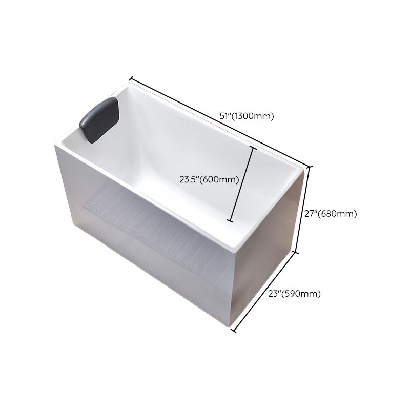 Stand Alone Antique Finish Bathtub Rectangular Soaking Modern Bath Tub Clearhalo 'Bathroom Remodel & Bathroom Fixtures' 'Bathtubs' 'Home Improvement' 'home_improvement' 'home_improvement_bathtubs' 'Showers & Bathtubs' 1200x1200_05457b87-b534-43e0-94e7-09665271b57b