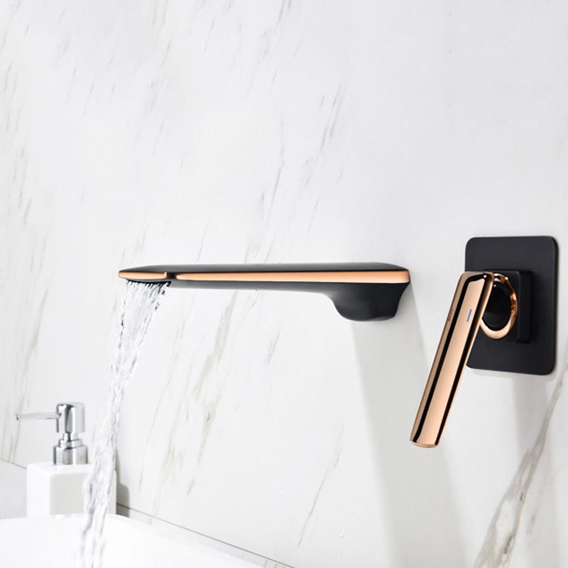 Wall Mounted Bathroom Faucets Glam Style Lever Handles Faucets Clearhalo 'bathroom_sink_faucets' 'Conjunta de Baño y Conjunta de Grifo' 'Coronamiento de Baño y Dispositivo de Baño' 'Grifo del lavabo del baño' 'Hogar' 'home_improvement' 'home_improvement_bathroom_sink_faucets' 'Mejoras para el hogar' 1200x1200_057fbd27-f899-4aa4-82c2-ec50da425ef1